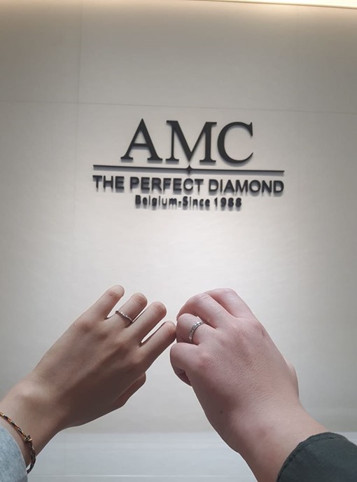 AMC鑽石 情侶戒指 鑽石 項鍊 鑽石 結婚對戒 線戒 求婚戒指 鑽戒