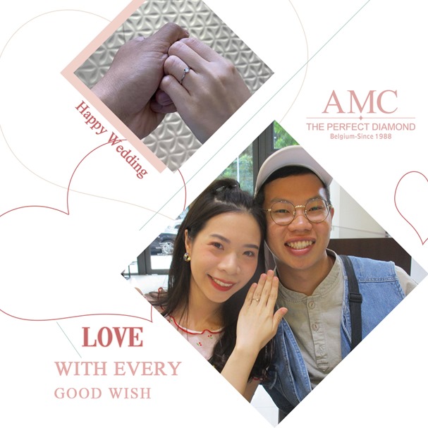 AMC鑽石婚戒 好評婚戒品牌 CP值超高婚戒品牌 AMC高品質對戒，訂婚鑽戒，結婚對戒，求婚鑽戒，婚戒推薦