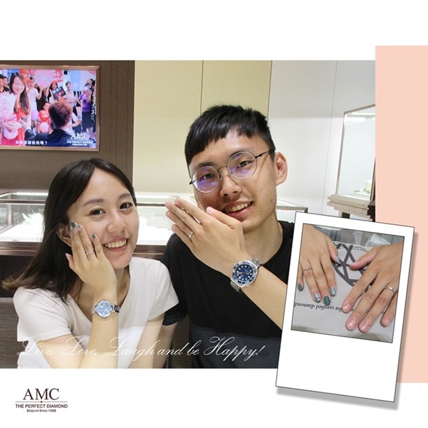 AMC鑽石婚戒 好評婚戒品牌 CP值超高婚戒品牌 AMC高品質對戒，訂婚鑽戒，結婚對戒，求婚鑽戒，婚戒推薦，台中婚戒