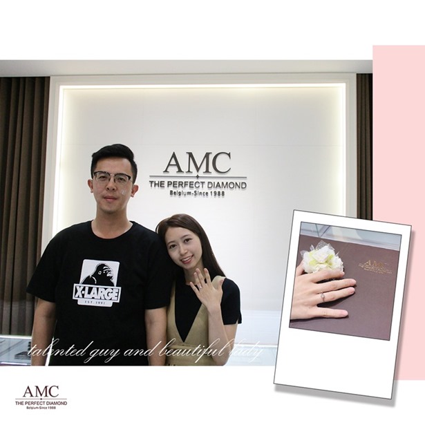 AMC鑽石婚戒 好評婚戒品牌 CP值超高婚戒品牌 AMC高品質對戒，訂婚鑽戒，結婚對戒，求婚鑽戒，婚戒推薦，台北婚戒